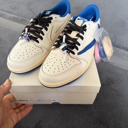Travis Scott Fragment Jordan 1 sail