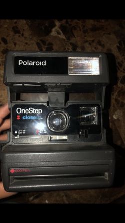 Polaroid film camera onestep closeup