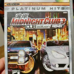 Platinum Hits Midnight Club 3 Dub Edition Remix Xbox Game 