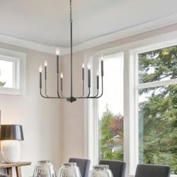 27" -8 Light Chandelier 