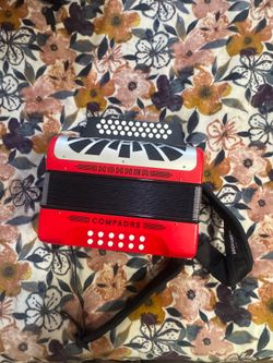 Red Hohner Compadre Accordion FA