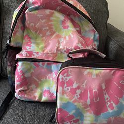 Girls Bookbag With Lunch Box 