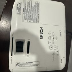 Epson Projector With Power Code And Remote, Excellent Working Condition