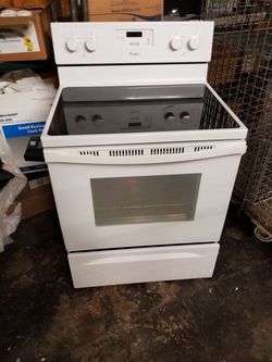Whirlpool flat top stove