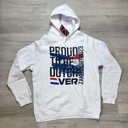 Zandvoort Circuit Formula Racing Car Proud To Be Dutch Grand Prix Hoodie Sz XL