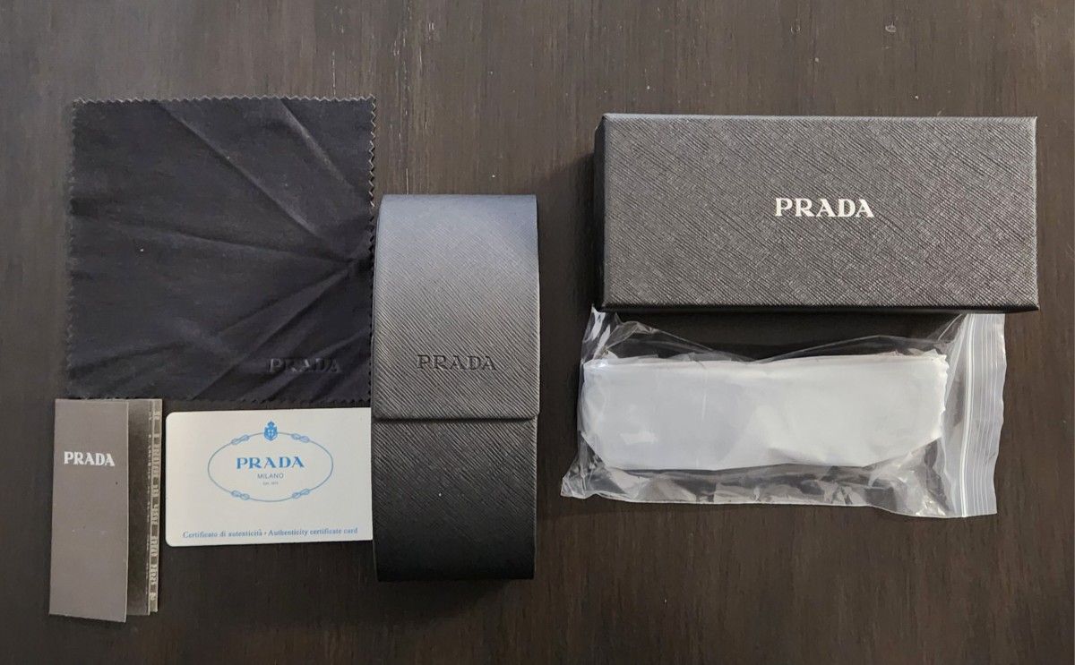 Prada PR17WS 1AB5S049 Sunglasses 49 mm Black-Tortoise Shell / Dark Grey Lens
