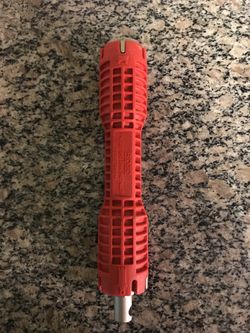 Rigid faucet and sink installer tool.