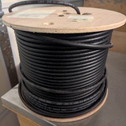 500 Ft Of RG6 Quad black Cable