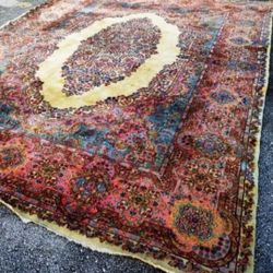 Gorgeous Gorgeous Very Very Large Real Persian Kerman Handmade Rug. 
