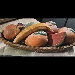 Vintage Large Ceramic Fruit Tray