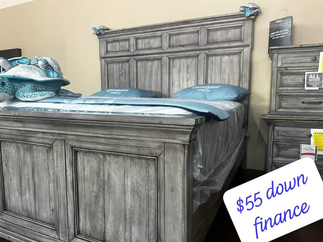 $10 Down Finance Bedroom Set Queen King Bed Dresser Nightstand Chest Reclining Sectional Sofa Loveseat Dining Table Queen Or King Matress