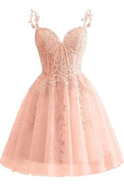 Quinceñera Dama Dresses Size 4 & Size 6! Blush Pink!