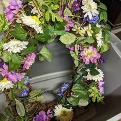 Floral Wicker Wreath