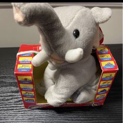 Barnum's Animal Crackers Elephant 7" Plush Stuffed Bean Bag Animal Toy Nabisco
