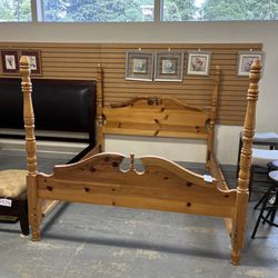 Wood King Bed Frame (in Store) 