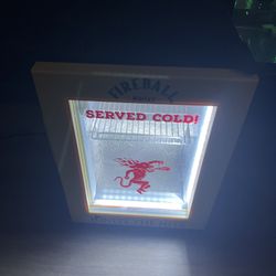 Fireball Freezer Mini Fridge Lighted Refrigerator Freezer  23 x 18 x 16" 