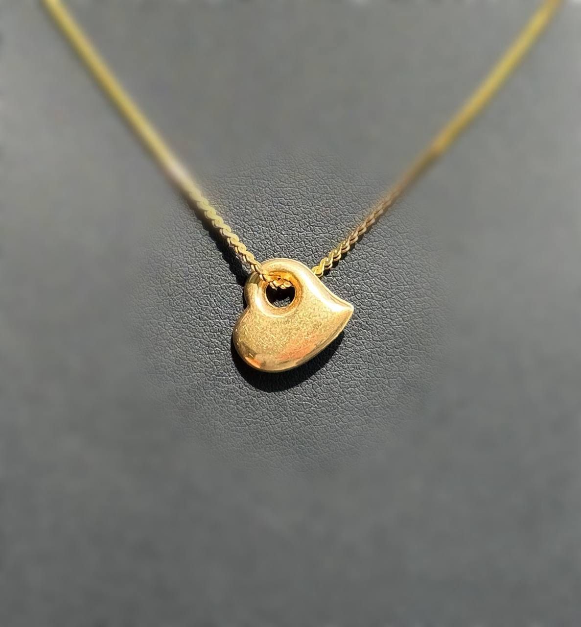 14k solid hollow gold love heart 💛 Pendant charm