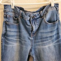 Maurices Blue Everflex High Rise Skinny Stretch Denim Jeans in size 14W X-Short