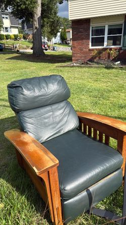 Leather recliner
