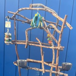 African Grey - Amazon Parrot Perch Tree … Custom Made And AAA+ Quality ! A Great Socializer For Mr Feathers ! 