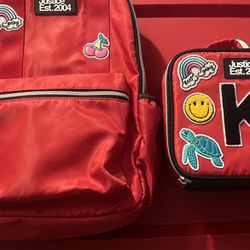 Girl’s Justice Backpack and Lunchbox