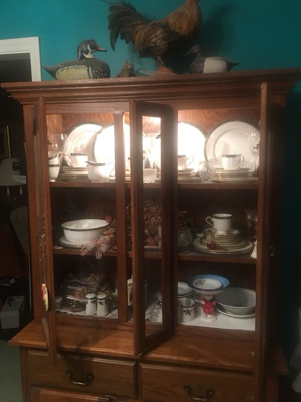 Antique Oak China Cabinet For In Oxford Nc Offerup