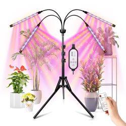 LED Grow Light for Indoor Plant Full Spectrum with 15-63" Adjustable Tripod Stand and Remote Control New Condition