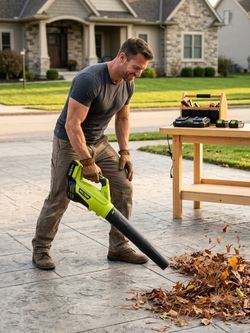 Leaf Blower, 2 Batteries, & Charger