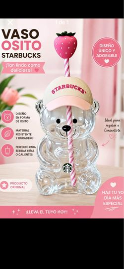 Vasos stabucks oso pink 2026