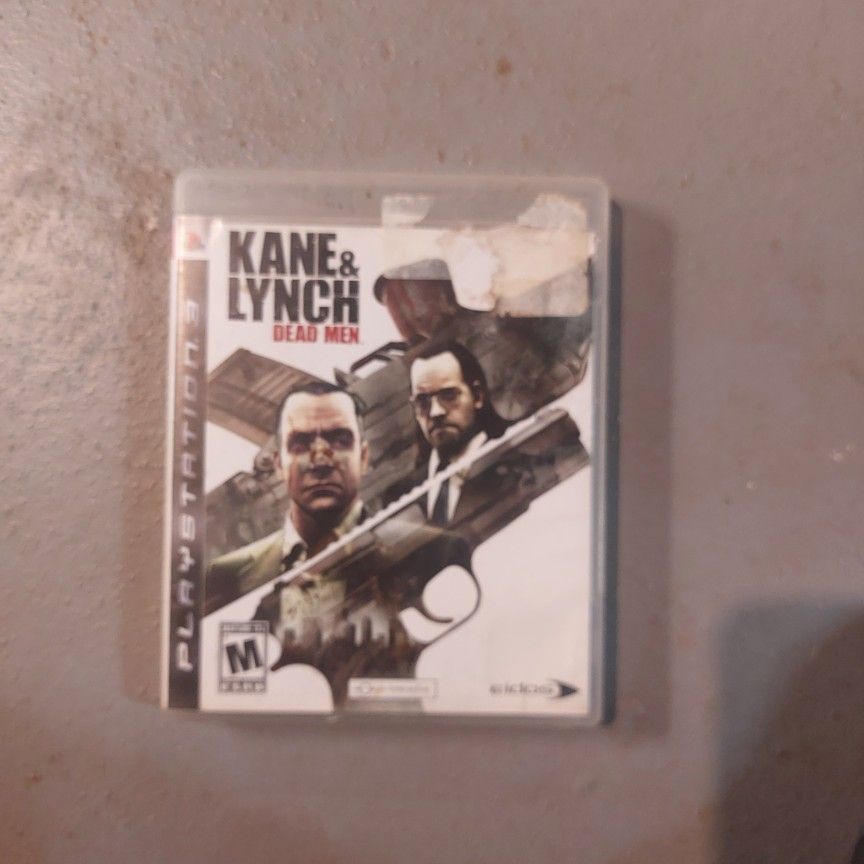 Ps3 Game Kane & Lynch Dead Men With Box No Manual 10 Dollars Firm 