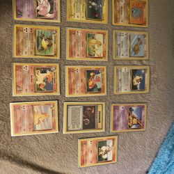 Sorted collection of Pokémon cards
