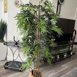Pretty Artificial Plant 6 Ft Tall Bamboo Tree! New 