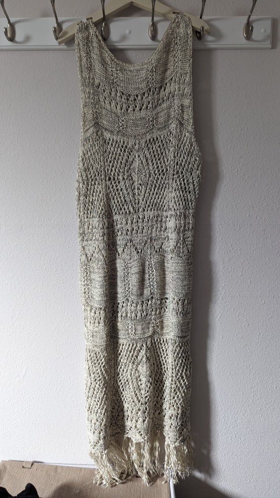 Crochet Fringe Boho Beach Dress