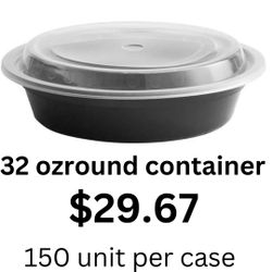 32 Oz (7”) Round Container 