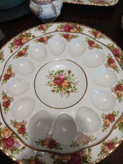 Prince Albert Country Roses Deviled Egg Platr