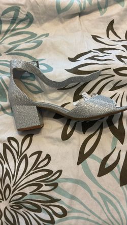 Glittery Silver 2 Inch Heel BRAND NEW  HERLS 