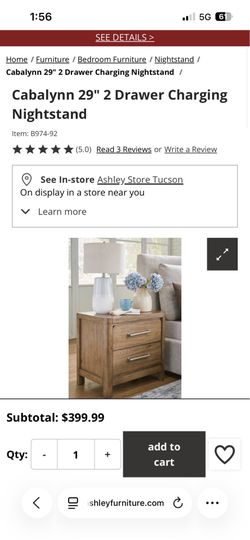 29” nightstand