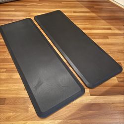 6’ x 2’ Anti-Fatigue Floor Mats – Set of 2 – Kitchen / Garage / Standing Desk