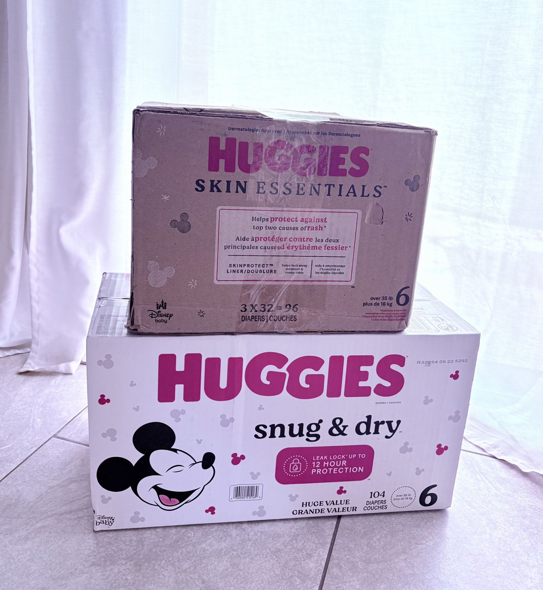 Price It’s Firm!!! Huggies Diapers, Size 6*** 2 boxes for $70 1 for $40*