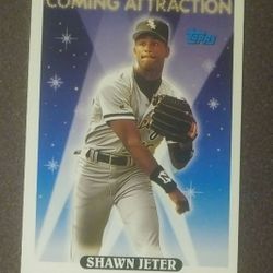 1993 Topps Shawn Jeter Chicago White Sox #800 Coming Attractions Baseball Card Vintage Collectible Sports MLB Trading Major League Pro Professional 