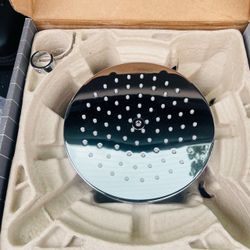 hansgrohe Raindance S 7-inch Showerhead Upgrade Modern 1-Spray PowderRain Easy Clean with QuickClean in Chrome, (contact info removed)1