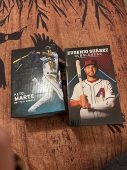 Arizona Diamondbacks Bobbleheads - Ketel Marte & Eugenio Suarez SGA (New in Box)