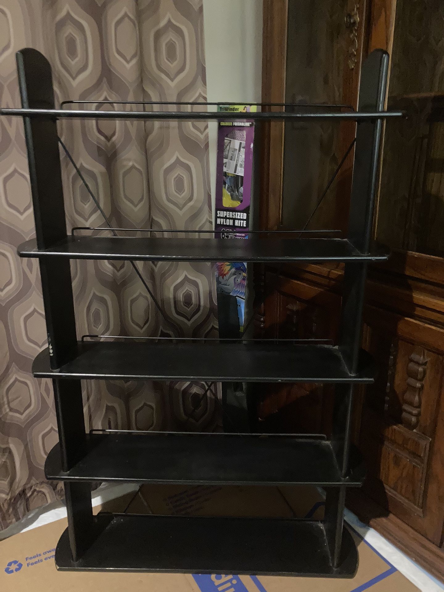 Media Shelf 5 Shelves  45” high DVD/CD/Book