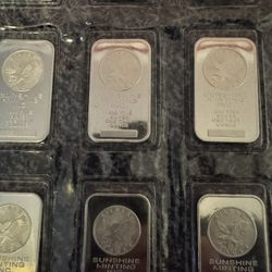 1 Ounce Sealed Silver Bars 