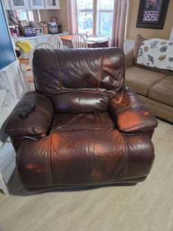 Cindy Crawford leather chair.