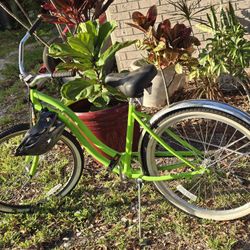 Single Speed Adult Lime Green Cruiser Bike Bicycle