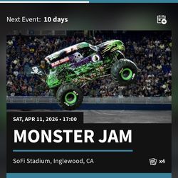 Monster Jam Tickets x4 SoFi Stadium