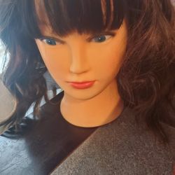 ENTRANCED STYLES Dark Brown Wigs for Women, Blonde Highlights Wig Natural Looking Short Wavy Bob Wig