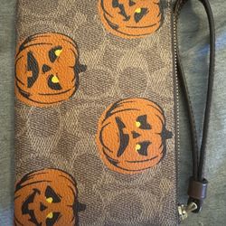 NEW Coach Halloween wristlet
