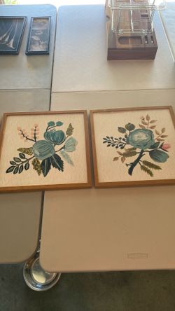 Set of 3 flower pictures